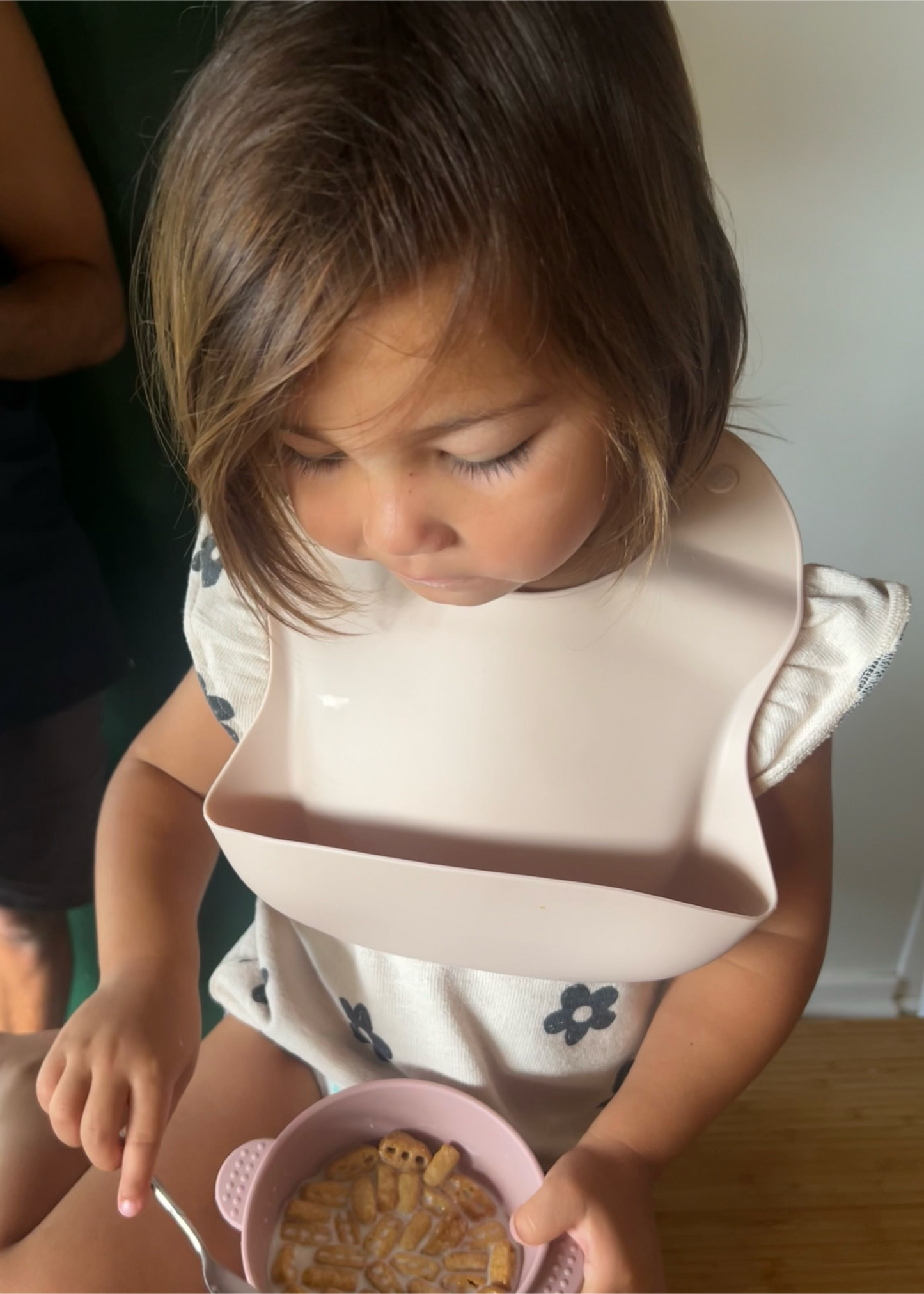 Blush Silicone Bib